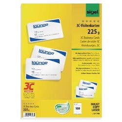 Sigel visitekaartjes lp798 a4 225 g m² mat wit 10 vellen