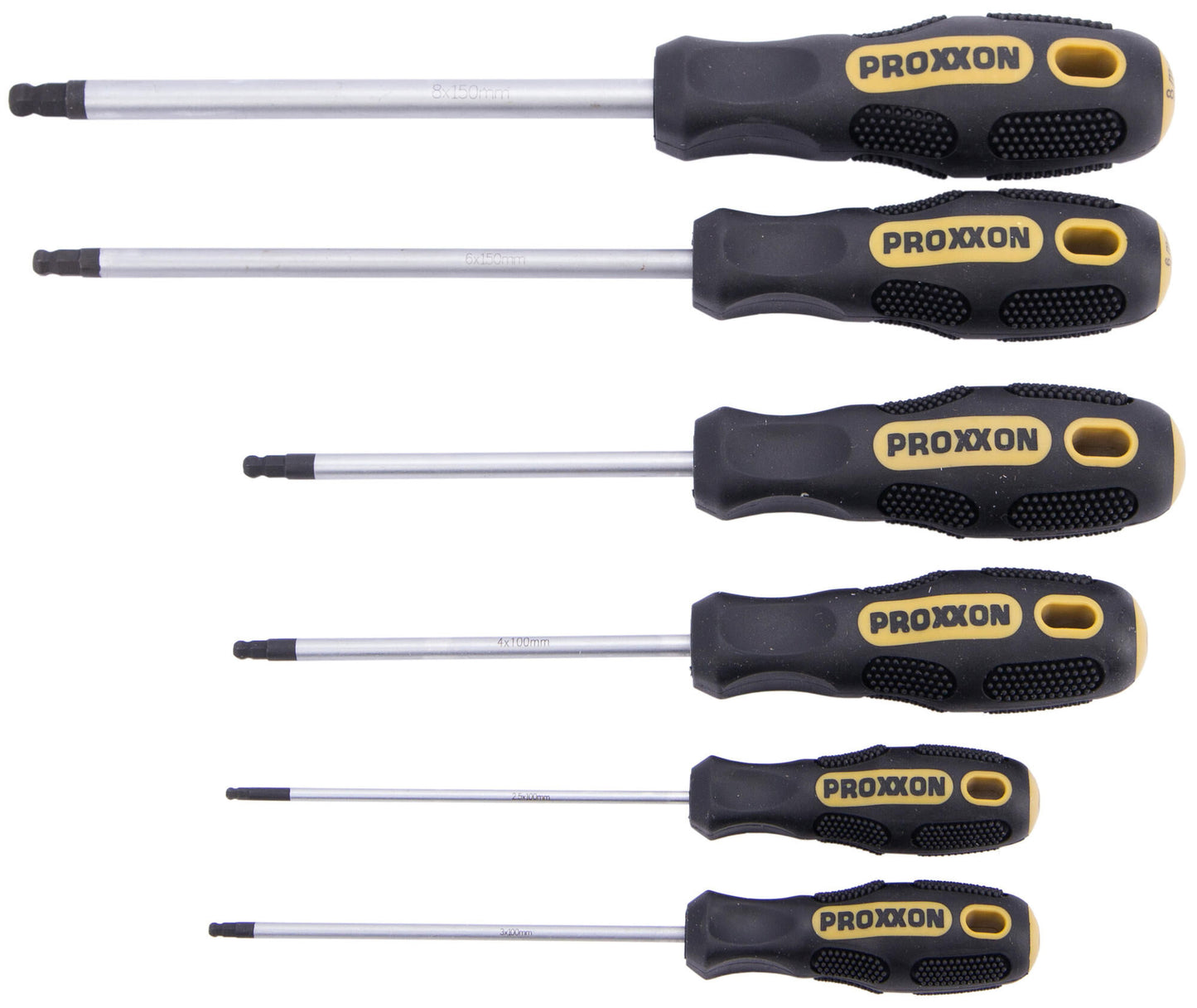 Proxxon schroevendraaier set flex dot screw driver sets 6-te. hex-ball