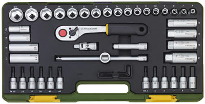 Proxxon steckschlüsselsatz wrench set 3 8 44pcs with club ratchet