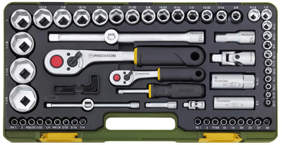 Proxxon steckschlüsselsatz socket wrench set inch 65-piece