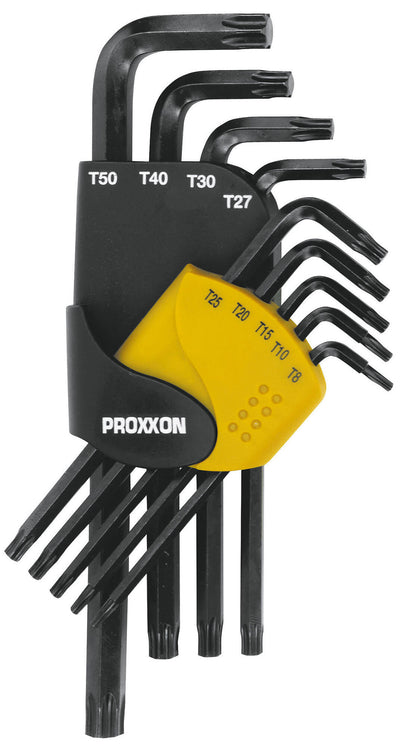 Set di chiavi angoli proxxon set torx a 9 pezzi