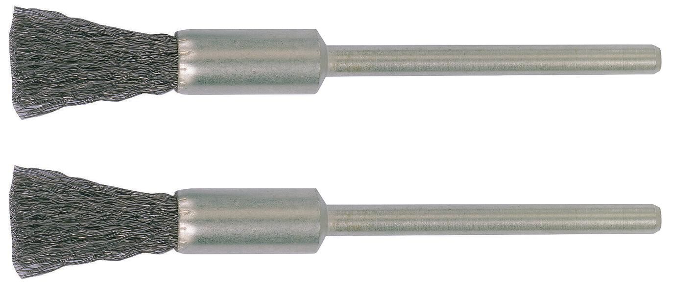 Proxxon pinselbürste brushes shaft 2.35 d=8mm steel 2pcs.