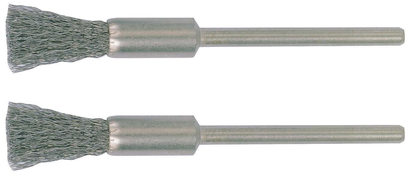 Proxxon penseel brushes w.shaft 2pcs d=8mm stainless s