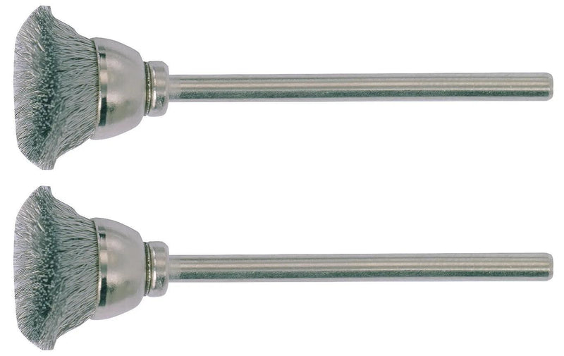 Proxxon pinselbürste brushes w.shaft 2pcs d=13mm stainless