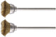 Cepillos proxxon w. eje 2pcs d = 13 mm de latón