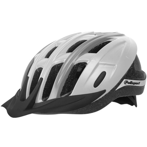 Polisport Ride in Bicycle Helmet M 54-58 cm Gray White Gray