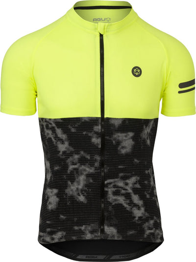 Maglia da ciclismo Agu duo essenziale da uomo - gialla - s