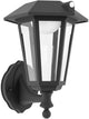 Lampada da parete solare da esterno Eglo Prietta - sensore - ricaricabile - LED - 26,6 cm - nera