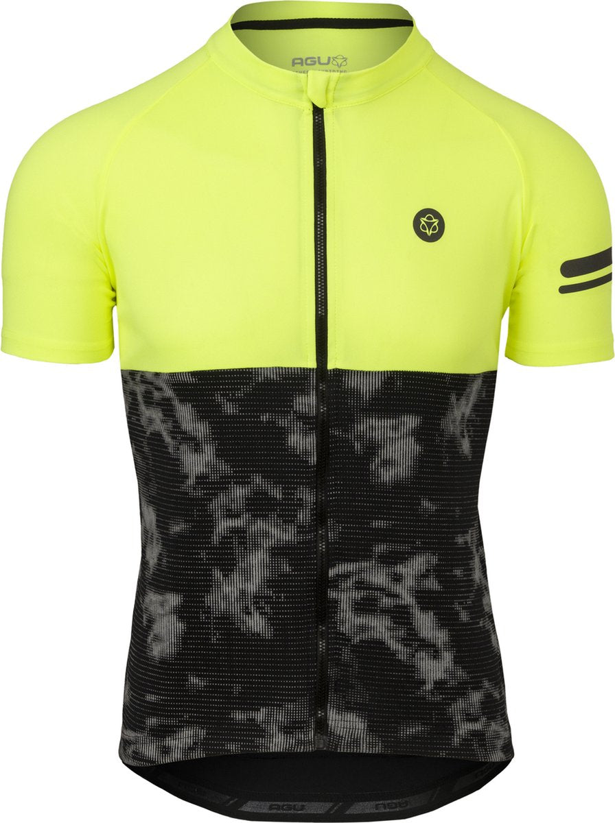 Maglia da ciclismo Agu duo essenziale da uomo - gialla - s
