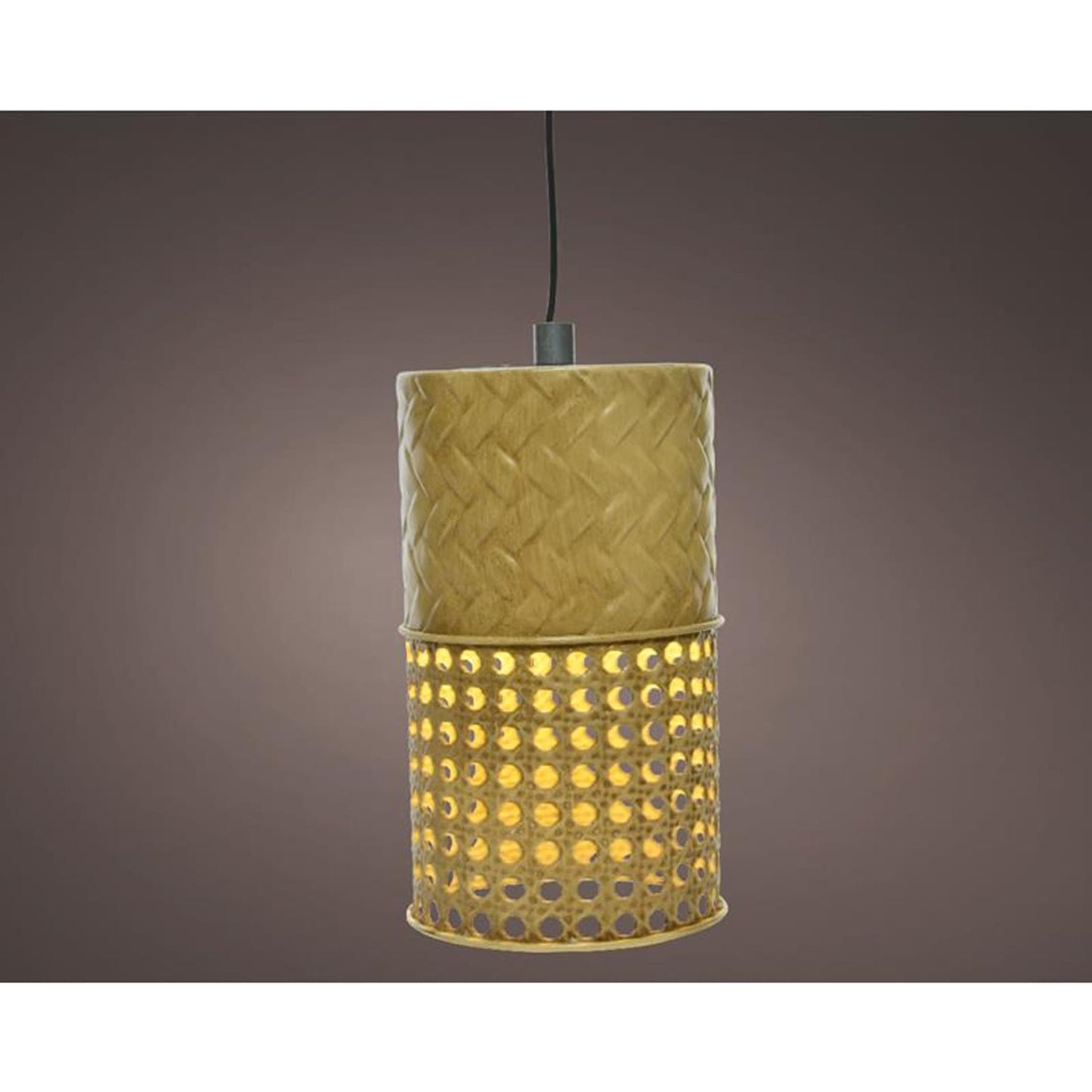 Lumineo led solar hanging light ã˜11-h18cm metaal warmwit. brandt tot 6 uren.