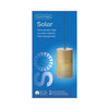 Lumineo led solar hanging light ã˜11-h18cm metaal warmwit. brandt tot 6 uren.