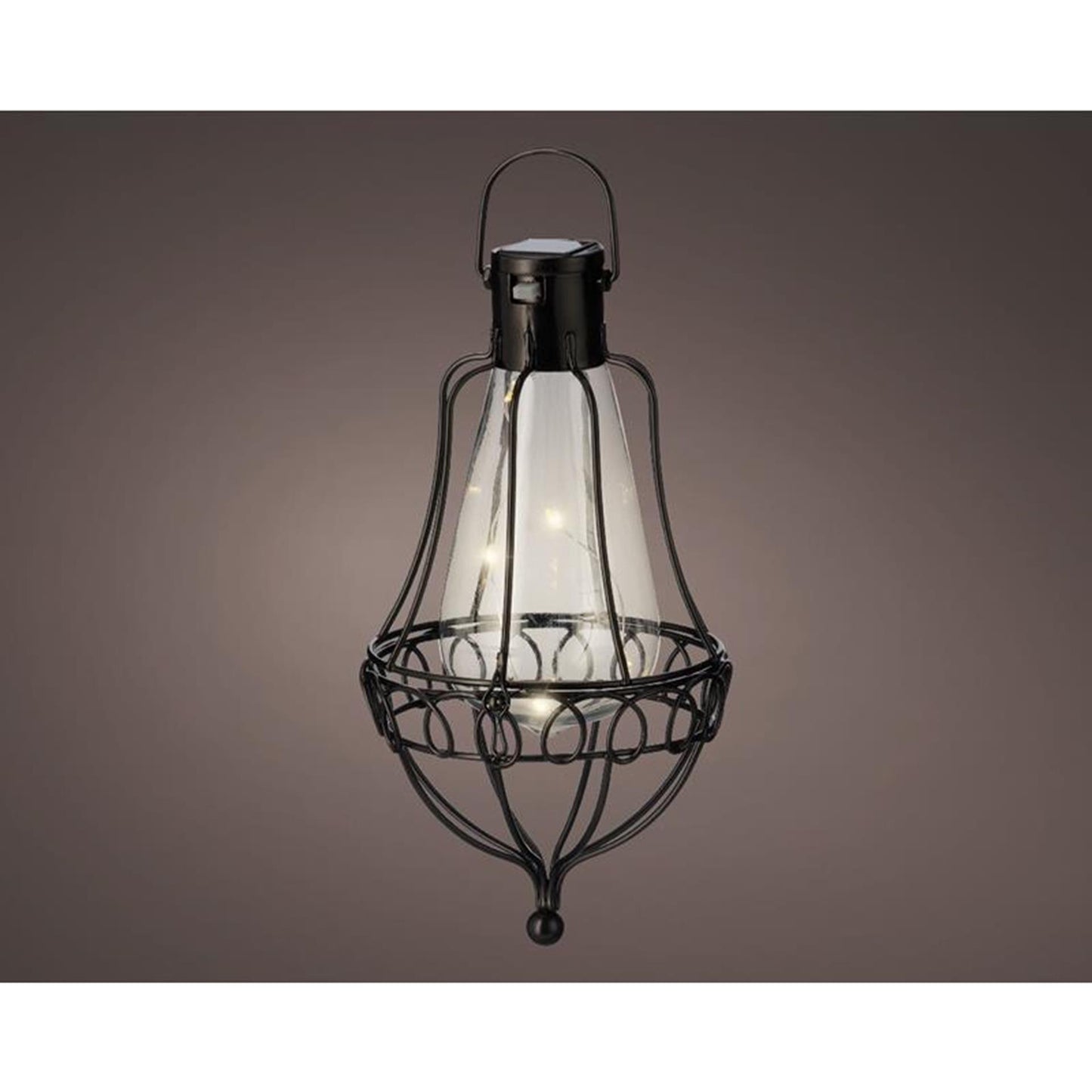 Lampada a sospensione solare Lumineo LED h21cm nera