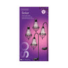 Juego de faroles solares LED Lumineo de metal de 4 piezas