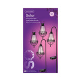 Set lanterne solari Lumineo LED in metallo da 4 pezzi - afbeelding 2