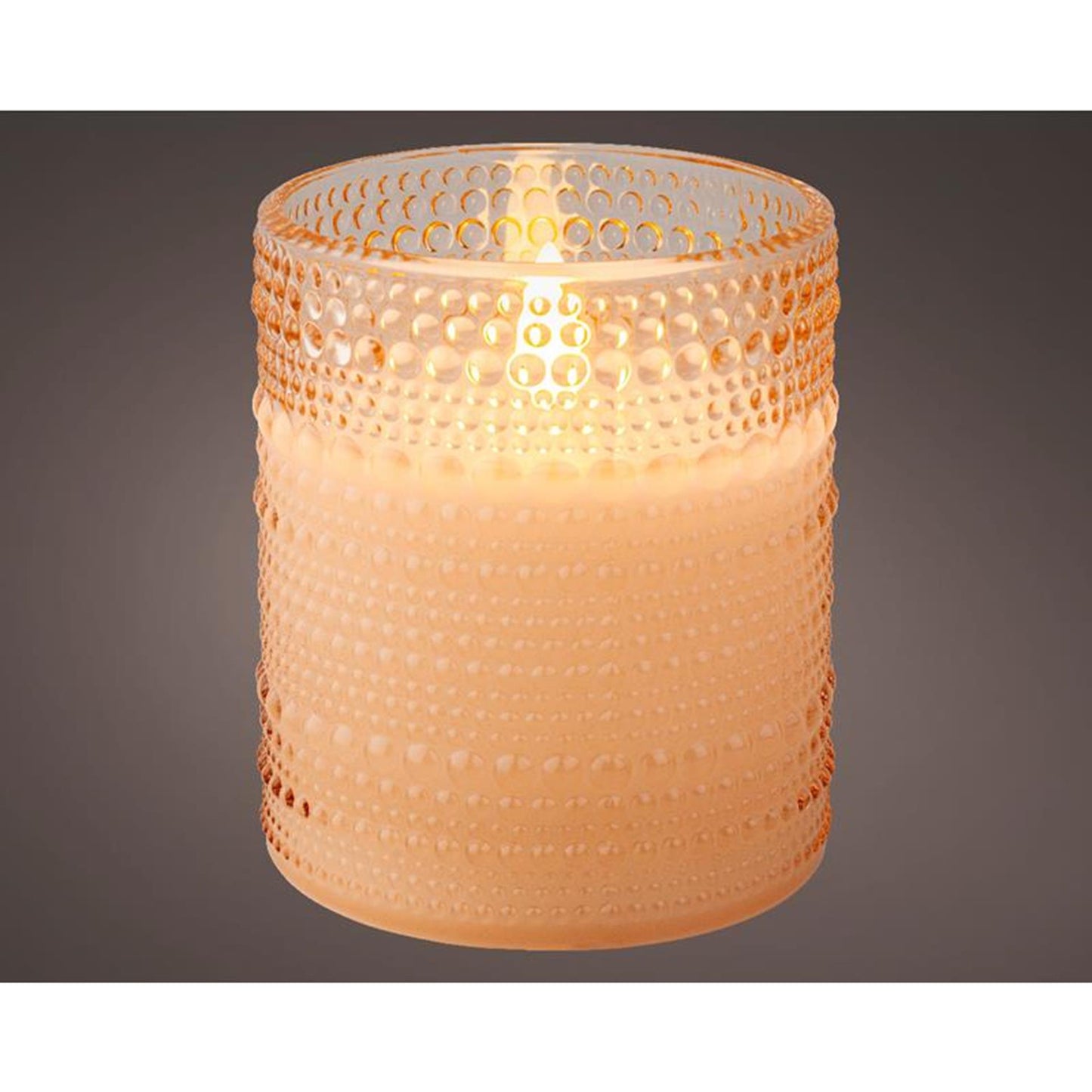 Vela LED Decoris de cristal ø8-h10cm