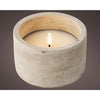 Lumineo vela led efecto llama dia12cm gris