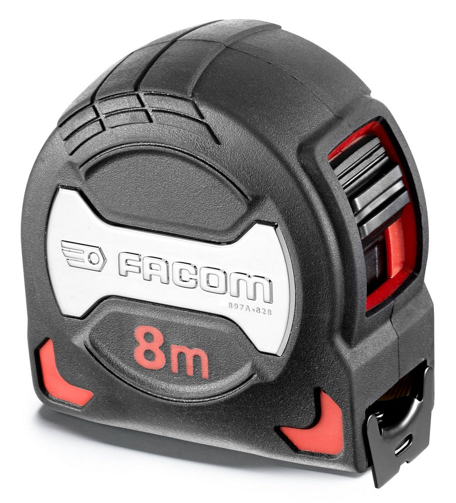 Facom meetlinten met grip-behuizing 8m - 897a.828pb