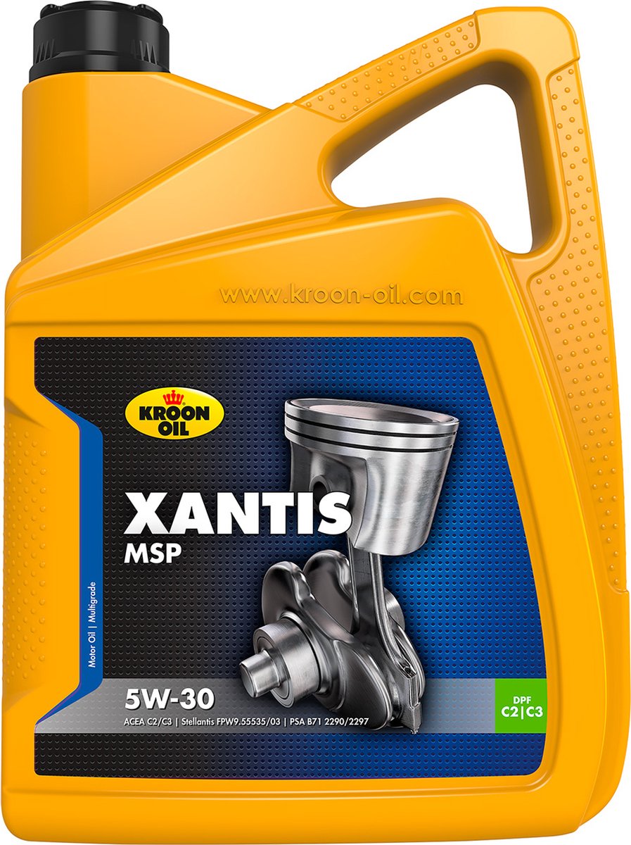 Kroon-oil - xantis msp 5w-30 - olio motore sintetico - 5 litri - trasparente