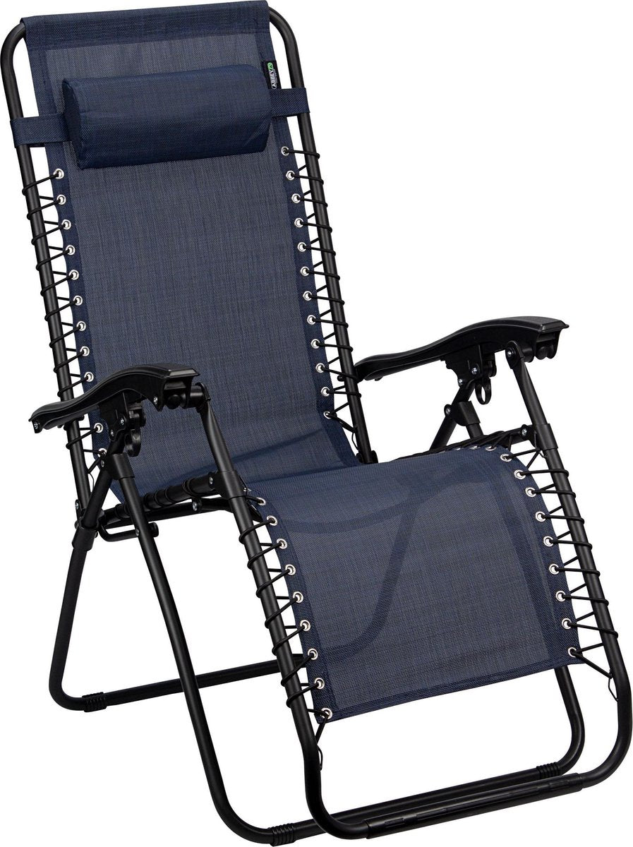 Sedia da campeggio Abbey Camp - sedia da giardino - regolabile - blu