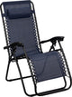 Sedia da campeggio Abbey Camp - sedia da giardino - regolabile - blu