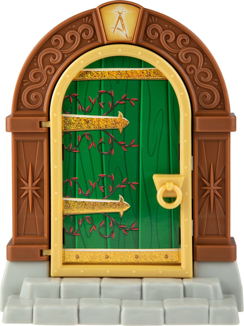 Elfo en el estante, puerta mágica de elfo navideño para niños, decoración navideña.
