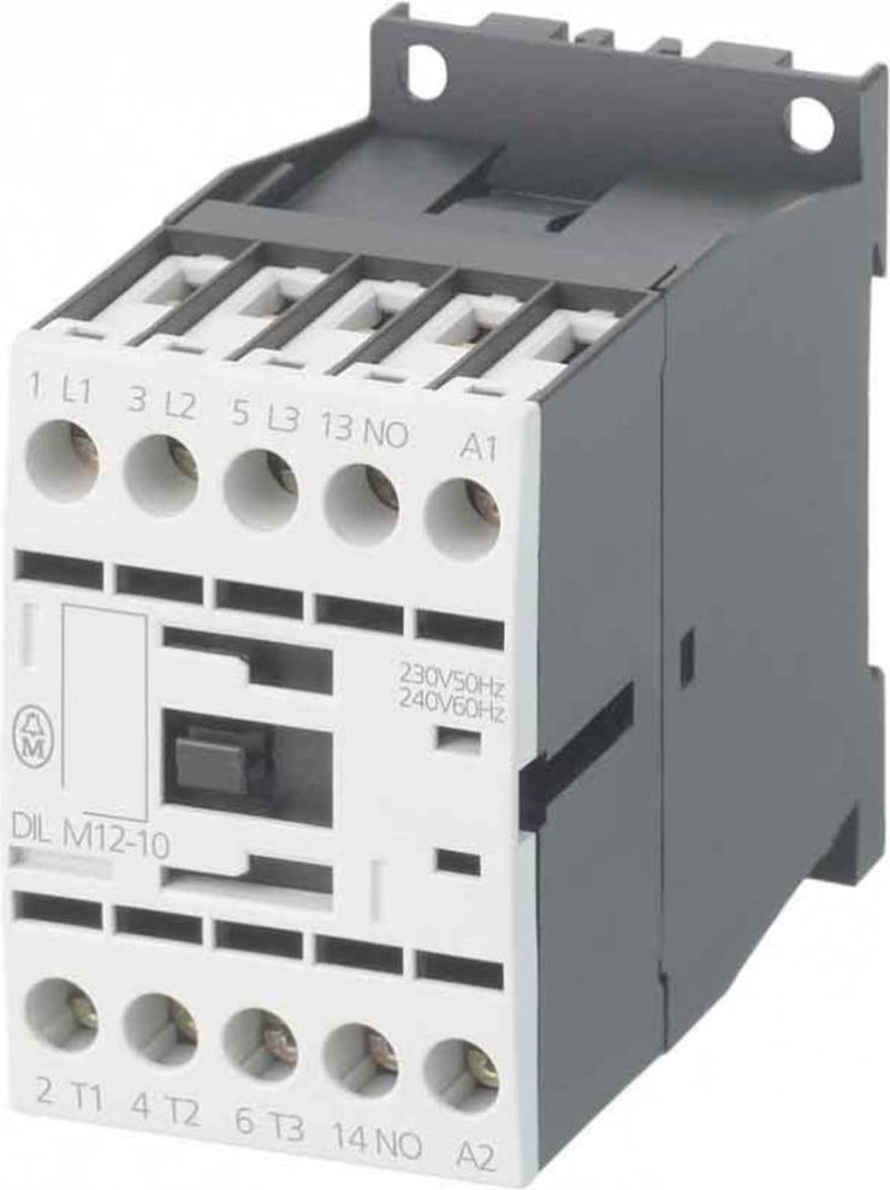 Eaton dilm12-10(230v50hz,240v60hz) contactor 3x no 5,5 kw 230 v ac 12 a 1 pieza(s)