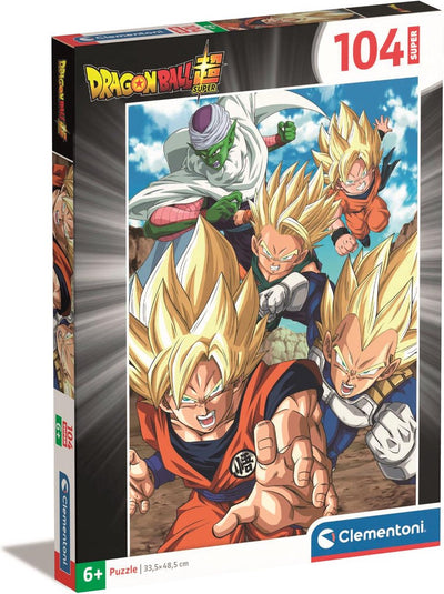 Clementoni - puzzle - 104 pezzi - dragonball - puzzle per bambini - dai 6 anni