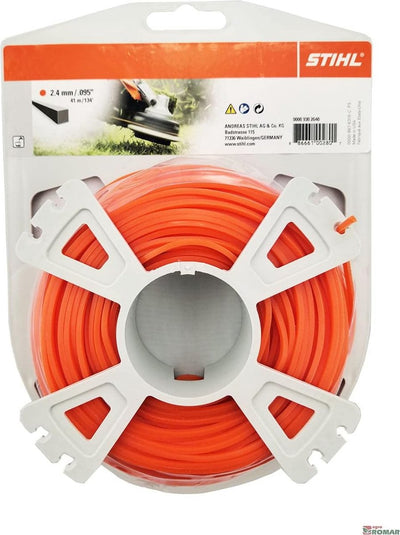 Stihl - hilo de corte - cuadrado - naranja | ø 2,4 mm x 41,0 m | 00009302640