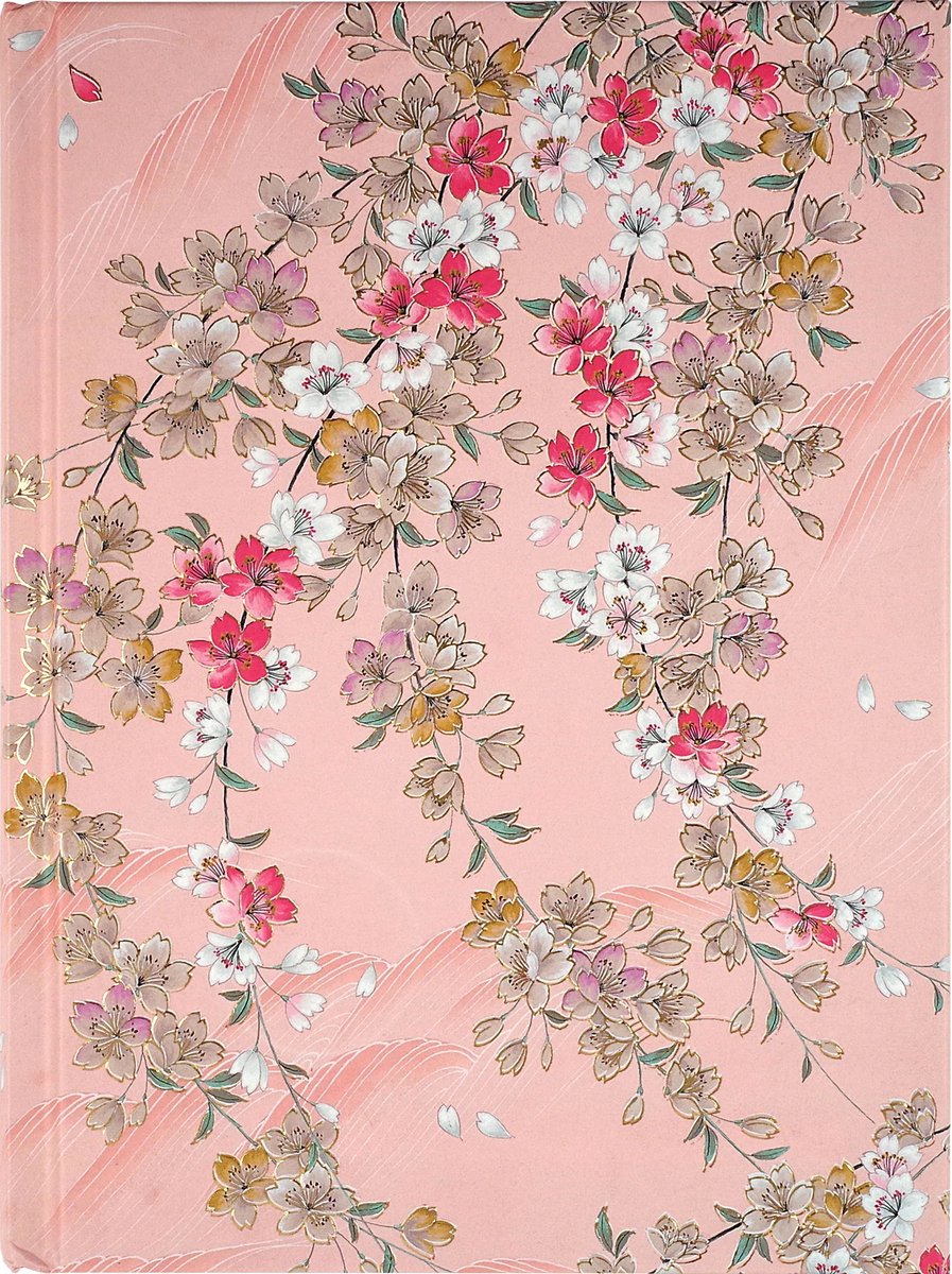 Cuaderno encuadernado Peter Pauper - Flores de cerezo - 16x21 cm