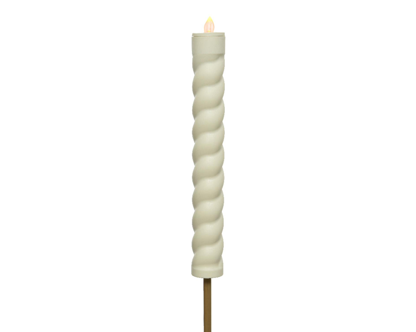 Torcia solare Lumineo swirl dia4-h90cm bianco