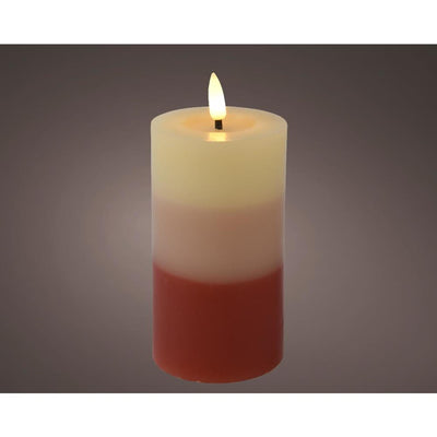 Candela LED Lumineo effetto fiamma sfumato 15cm terra