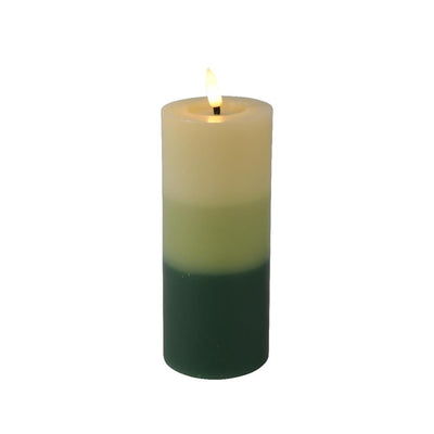 Lumineo led kaars vlamefffect verloop 11cm groen