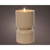 Lumineo led kaars vlameffect diabolo 16cm creme