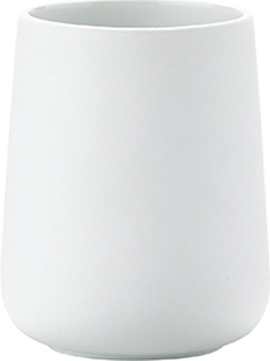 Zone denmark vaso para cepillos de dientes nova - vaso para cepillos de dientes - soporte para cepillos de dientes - accesorios de baño - 10 x 8 cm - blanco