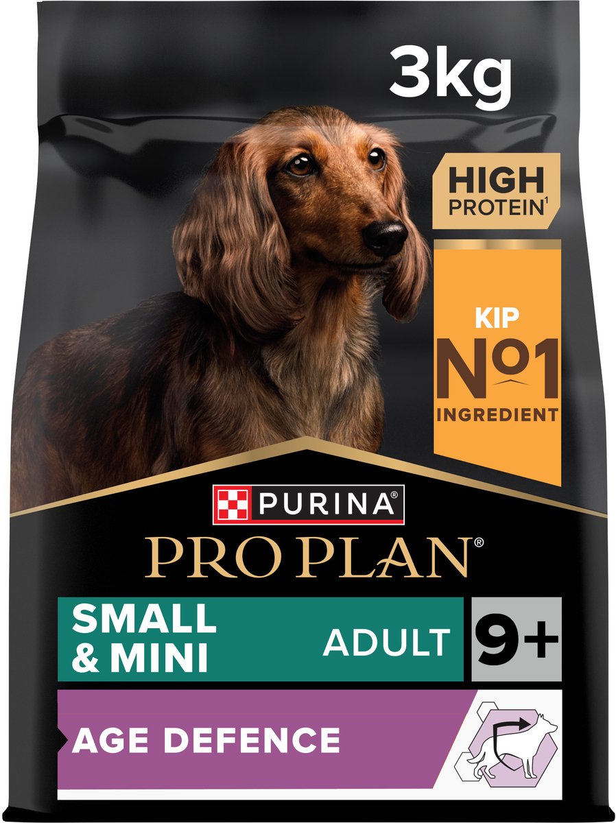Pro Plan Small Mini Adult 9+ (senior) Age Defence - Cibo secco per cani - Pollo - 3 kg