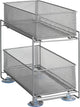 Mueble de cocina estante extensible gris Wenko 2 cestas