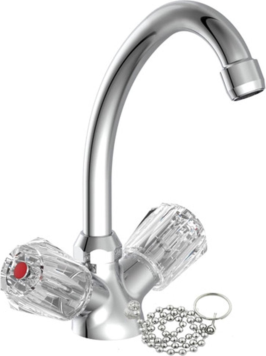 Schütte Schütte Washbasin Crane mixta Dos -Buttons Savino Chrome