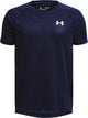 Under armor ua tech 2.0 ss-blu boys sports shirt - midnight navy - white
