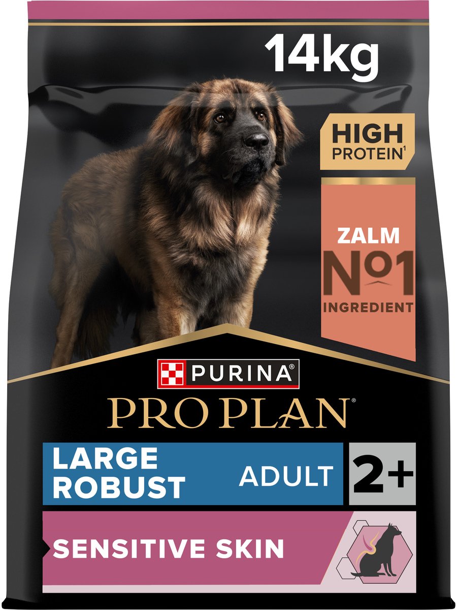 Pro plan purina piel sensible adulto grande y robusto - comida para perros - salmón - 14 kg