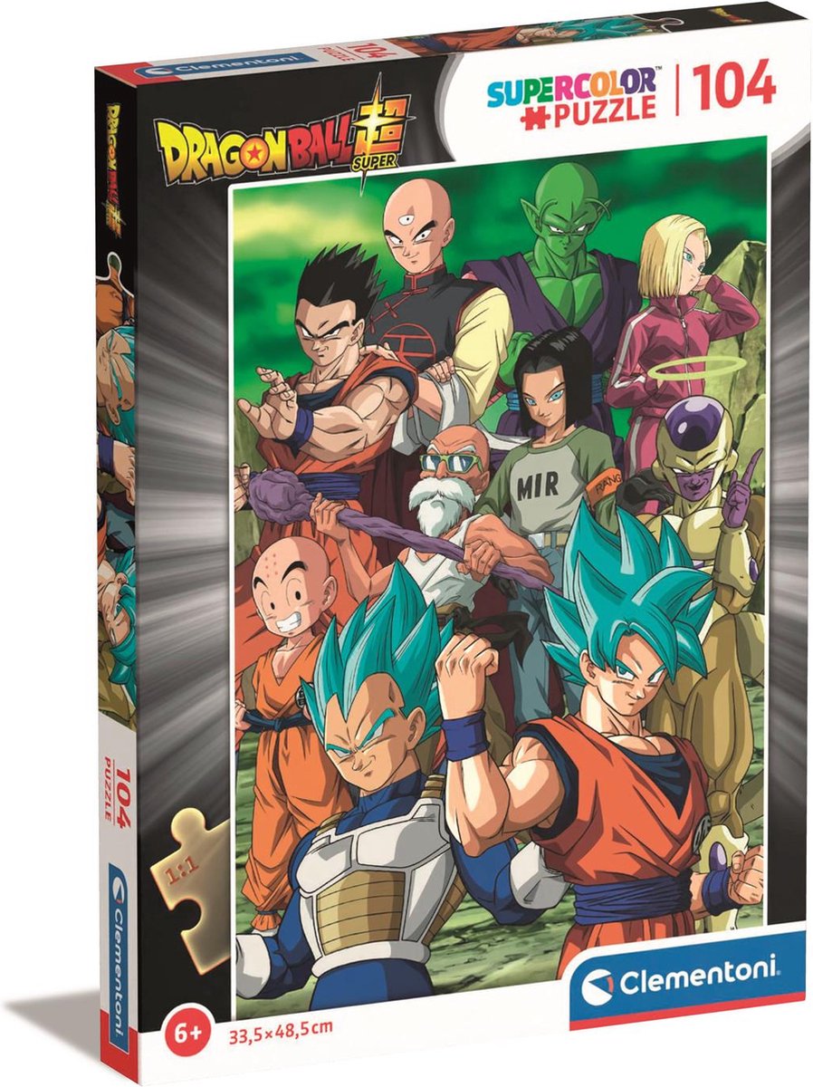 Clementoni - puzzel - 104 stukjes - dragonball - kinderpuzzel - vanaf 6 jaar