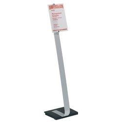 Supporto da pavimento durabel 48823 a4 alluminio argento