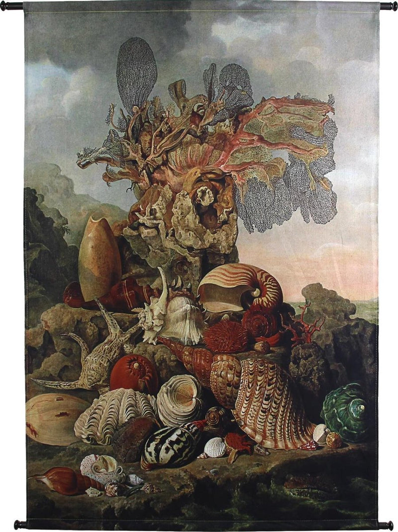 Asciugamano da parete collezione HD conchiglie pesca 105x3x136cm