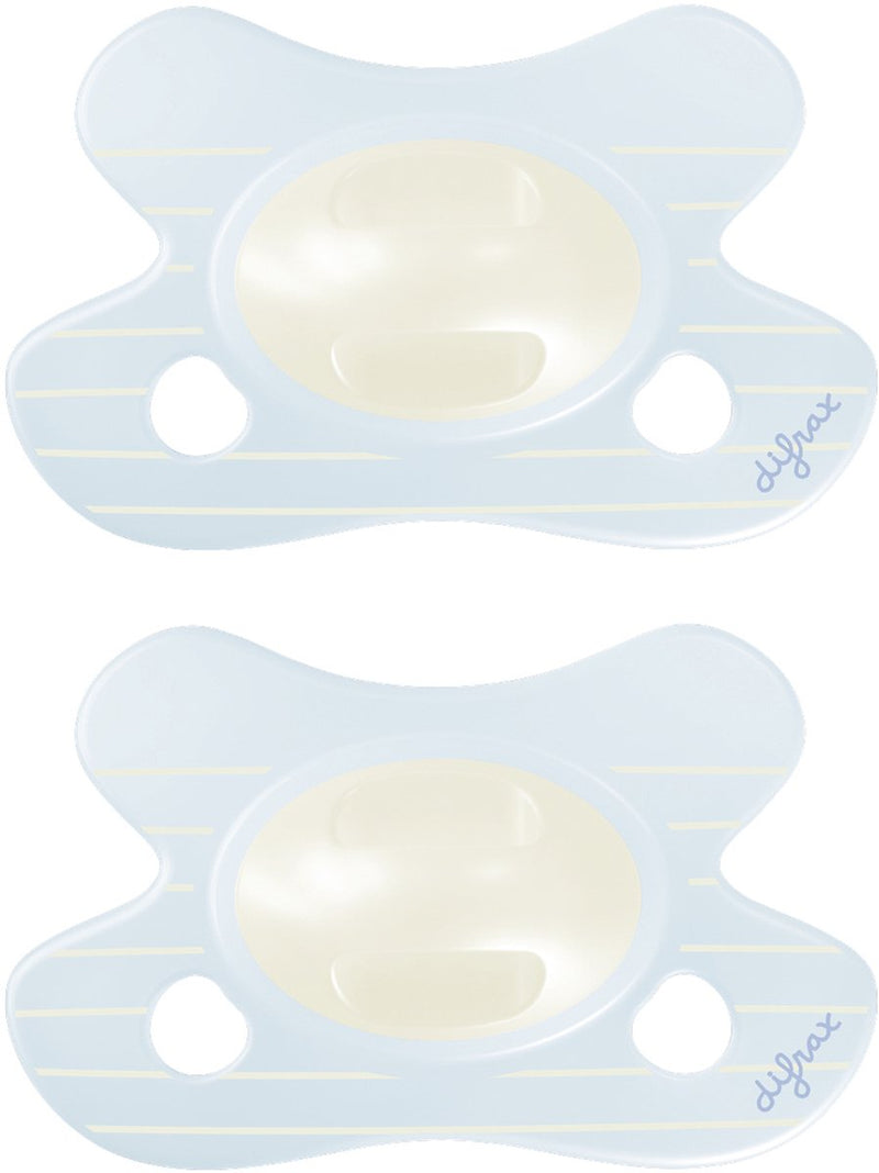 Ciuccio naturale Difrax - neonato - blu - 2 pezzi