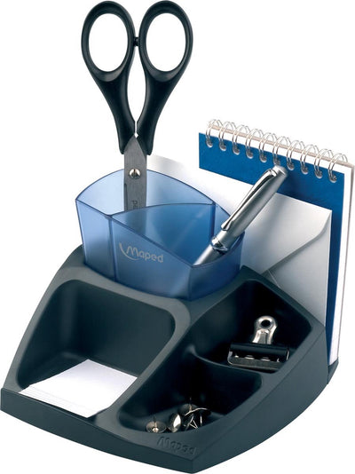 Maped office essentials green compact office accessory holder - black blue