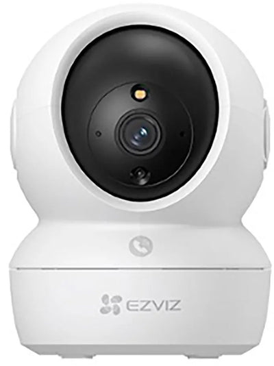 Telecamera di sicurezza per interni Ezviz h6c 2K – inclinazione panoramica a 360° – tracciamento intelligente, rilevamento del rumore di rilevamento umano - bianco
