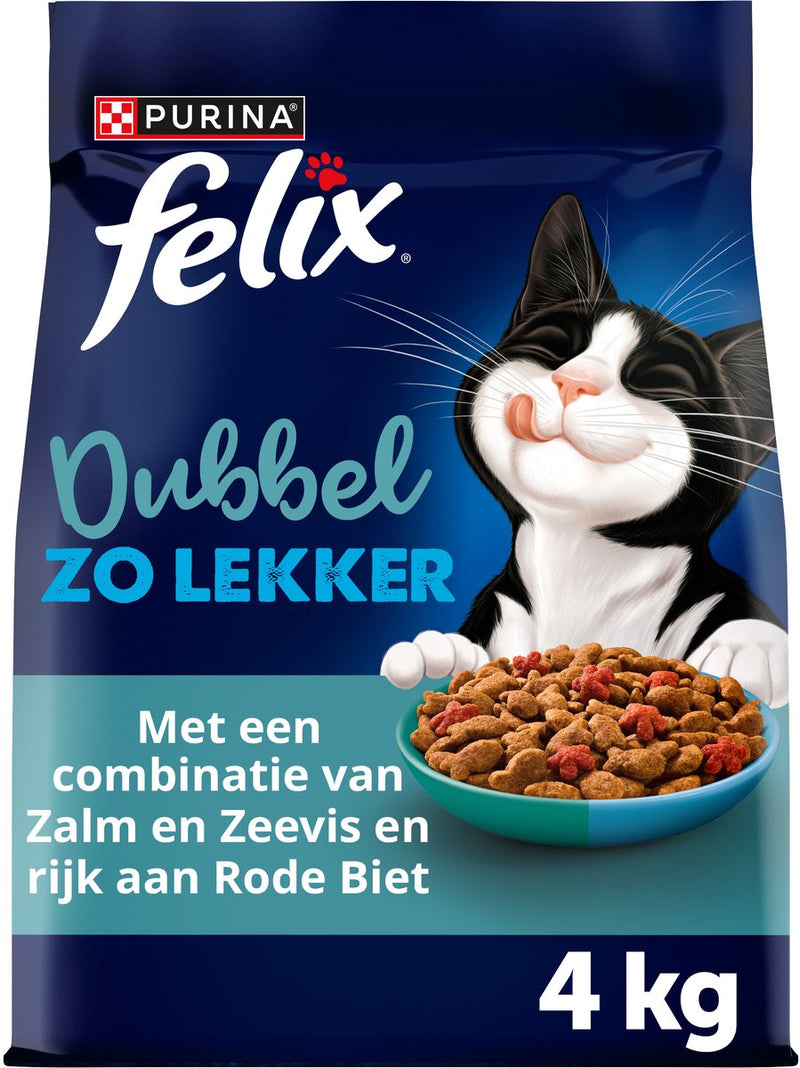 Felix dubbel zo lekker - zalm zeevis - 4 x 4kg