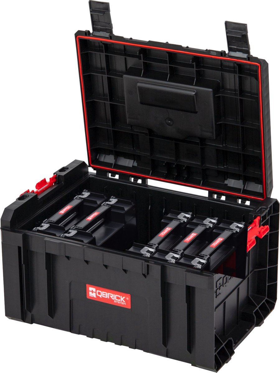 Qbrick system qbrick gereedschapskist met uitneembare organizers system pro toolbox + 5x two organizer multi