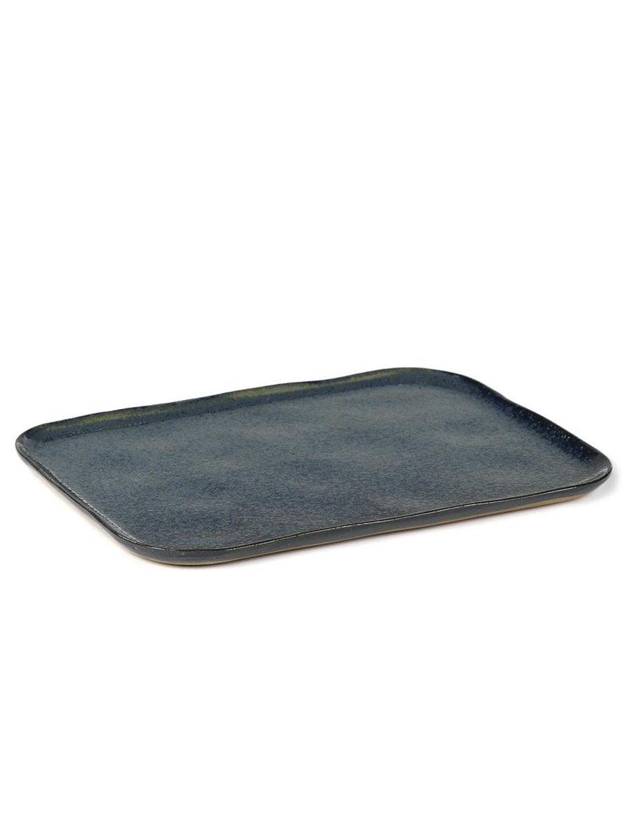 Serax - tavolo merci la nouvelle - piatto xl - blu grigio - 4 pezzi