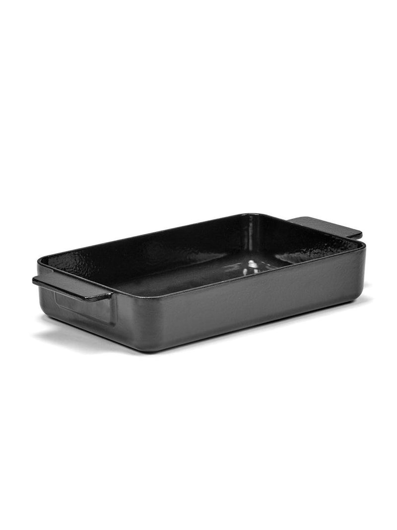 Serax - sergio herman - piano - pirofila l - nero - l 38,5 cm - 4,85 kg