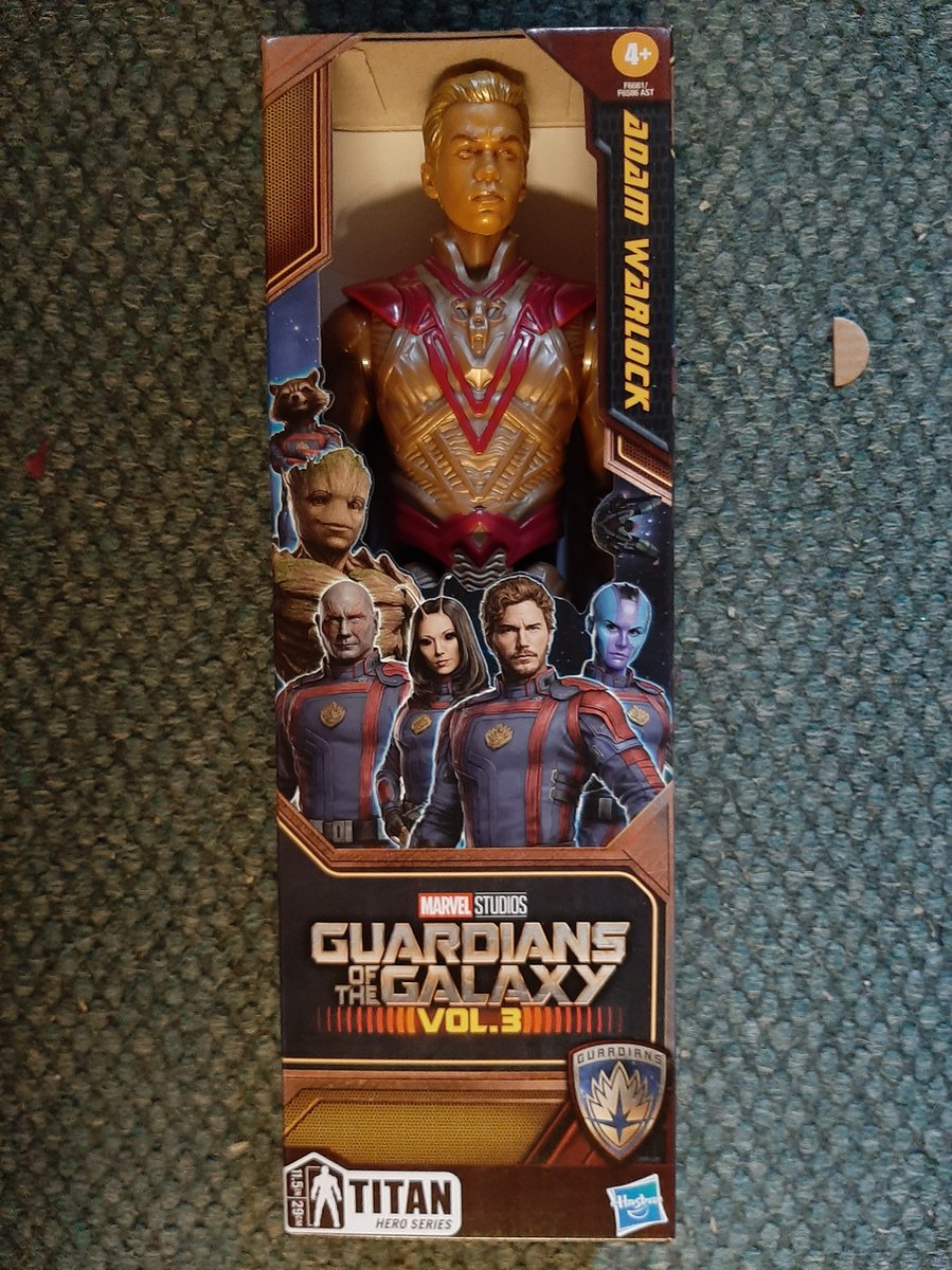 Hasbro marvel guardianes de la galaxia vol. 3 titan hero series adam warlock, 4 años, titan hero series, multicolor